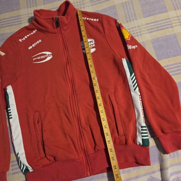 Errea Prema Racing Oeko-Tex Small Zip Up Jacket Sweatshirt Indycar Chevy Track - Picture 8 of 12